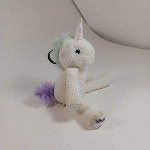 Scentsy Buddy Stella Unicorn Iridescent Rainbow Mane Tail Ruby Razz Clip 8"